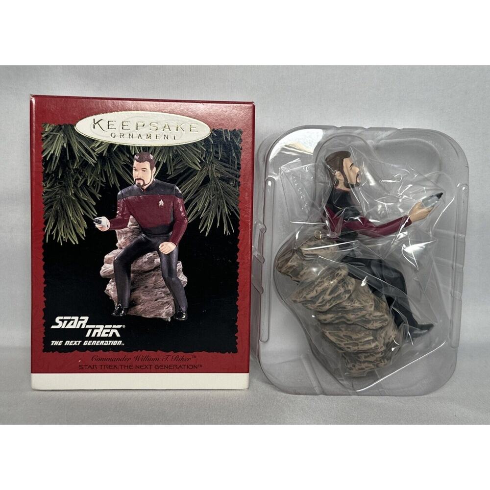 STAR TREK CHRISTMAS Ornament Commander William Riker Hallmark 1996 NIB